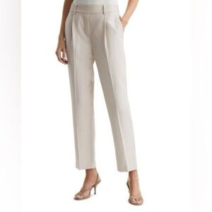 Reiss Women’s Shae Taper Linen Pants Size 12 NWT